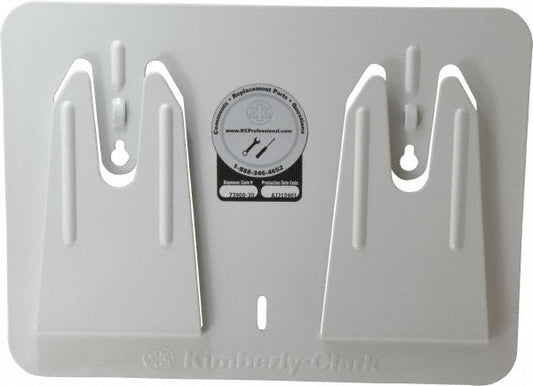 WypAll 73900 Access Wall Mounted Wiper Dispenser for WypAll Wipes, White & Steel, Mount Anywhere, Holds Brag & Pop Up Boxes, 10.8" x 0.65" x 8" (Qty 10)