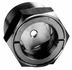 LDI Industries LSP151-04-01 9/16" Sight Diam, 1/2" Thread, 1" OAL, Low Pressure Pipe Thread Lube Sight with Reflector Sight Glass & Flow Sight