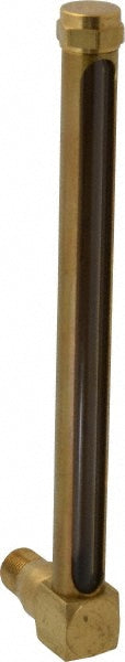LDI Industries G213-3 7-1/2 Inch Long Sight, 3/8 Inch Thread Size, Buna-N Seal Short Elbow, Vented Oil-Level Indicators and Gauge
