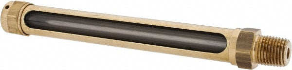LDI Industries G307-2 4-1/4 Inch Long Sight, 1/4 Inch Thread Size, Buna-N Seal Straight to Male Thread, Vented Oil-Level Indicators and Gauge