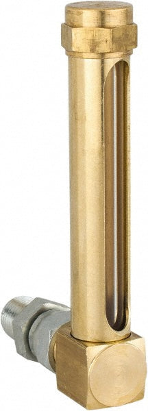 LDI Industries G655-2 2-3/4 Inch Long Sight, 1/4 Inch Thread Size, Buna-N Seal Union Coupling, Vented Oil-Level Indicators and Gauge