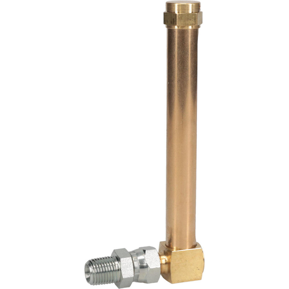 LDI Industries G657-2 4-1/4 Inch Long Sight, 1/4 Inch Thread Size, Buna-N Seal Union Coupling, Vented Oil-Level Indicators and Gauge