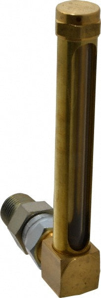 LDI Industries G711-4 4-1/4 Inch Long Sight, 1/2 Inch Thread Size, Buna-N Seal Union Coupling, Vented Oil-Level Indicators and Gauge