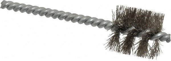 Schaefer Brush 08748-12 3/4 Inch Inside Diameter, 15/16 Inch Actual Brush Diameter, Stainless Steel, Power Fitting and Cleaning Brush