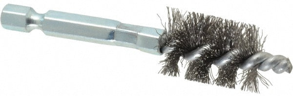 Schaefer Brush 09546-12 1/2 Inch Inside Diameter, 11/16 Inch Actual Brush Diameter, Carbon Steel, Power Fitting and Cleaning Brush