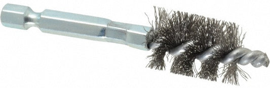 Schaefer Brush 09546-12 1/2 Inch Inside Diameter, 11/16 Inch Actual Brush Diameter, Carbon Steel, Power Fitting and Cleaning Brush
