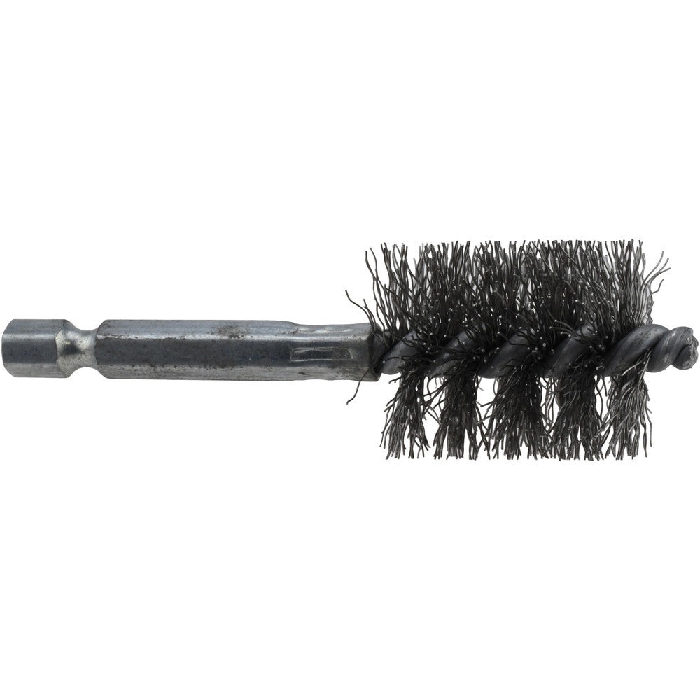 Schaefer Brush 09548-12 3/4" ID, 15/16" Brush Dia, Carbon Steel, Power Fitting & Cleaning Brush
