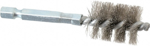 Schaefer Brush 09747-12 5/8 Inch Inside Diameter, 13/16 Inch Actual Brush Diameter, Stainless Steel, Power Fitting and Cleaning Brush