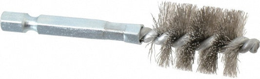 Schaefer Brush 09747-12 5/8 Inch Inside Diameter, 13/16 Inch Actual Brush Diameter, Stainless Steel, Power Fitting and Cleaning Brush