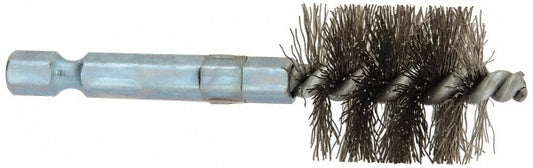 Schaefer Brush 09748-12 3/4 Inch Inside Diameter, 15/16 Inch Actual Brush Diameter, Stainless Steel, Power Fitting and Cleaning Brush