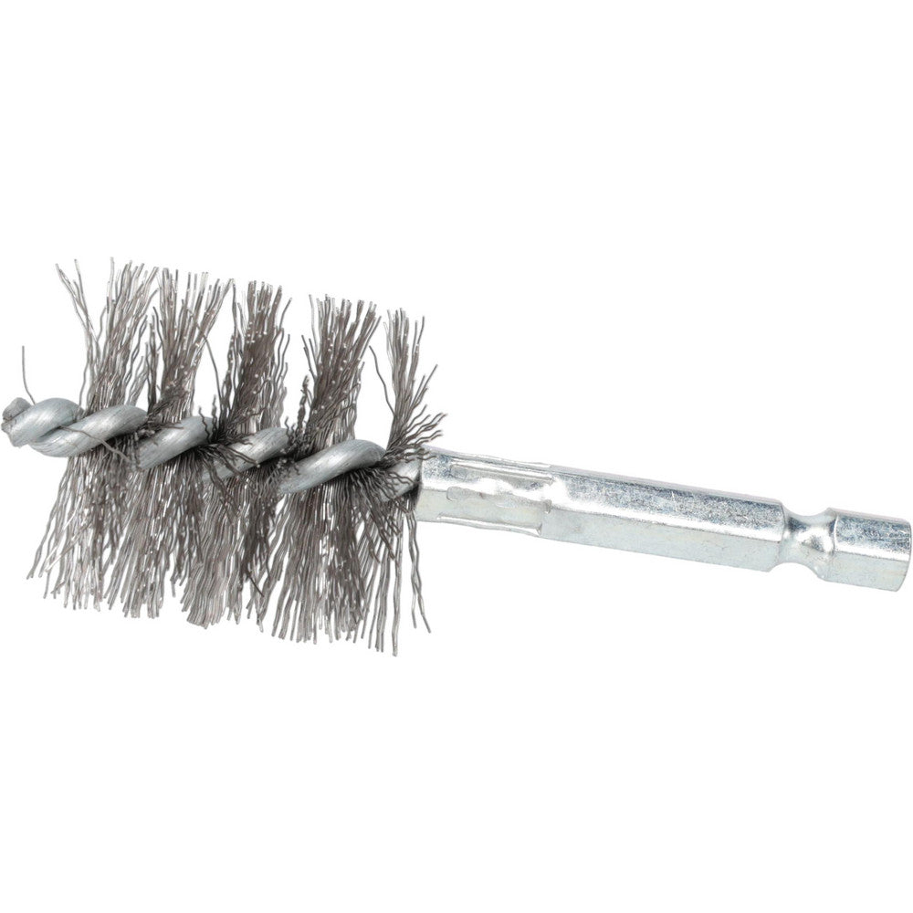 Schaefer Brush 09749-12 1 Inch Inside Diameter, 1-3/16 Inch Actual Brush Diameter, Stainless Steel, Power Fitting and Cleaning Brush