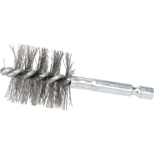 Schaefer Brush 09749-12 1 Inch Inside Diameter, 1-3/16 Inch Actual Brush Diameter, Stainless Steel, Power Fitting and Cleaning Brush