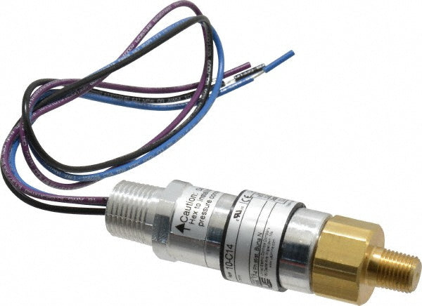 United Electric Controls 10-C14 Compact, Cylindrical Pressure Switch 180 psi to 3000 psi, 1/4" NPT Male Thread