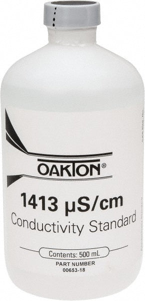 Oakton WD00653-18 Conductivity Calibration Solutions & Solutions Sets Type Conductivity/TDS Solution Pint Bottle  Conductivity 1413 µS  Accuracy (%) 1.0  For Calibrating TDS  For Testing TDS  Standards ISO 9000 NIST