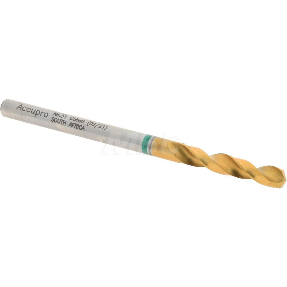 Accupro 1GB0305-AC Screw Machine Length Drill Bit 0.12" Dia, 130 &deg, Cobalt