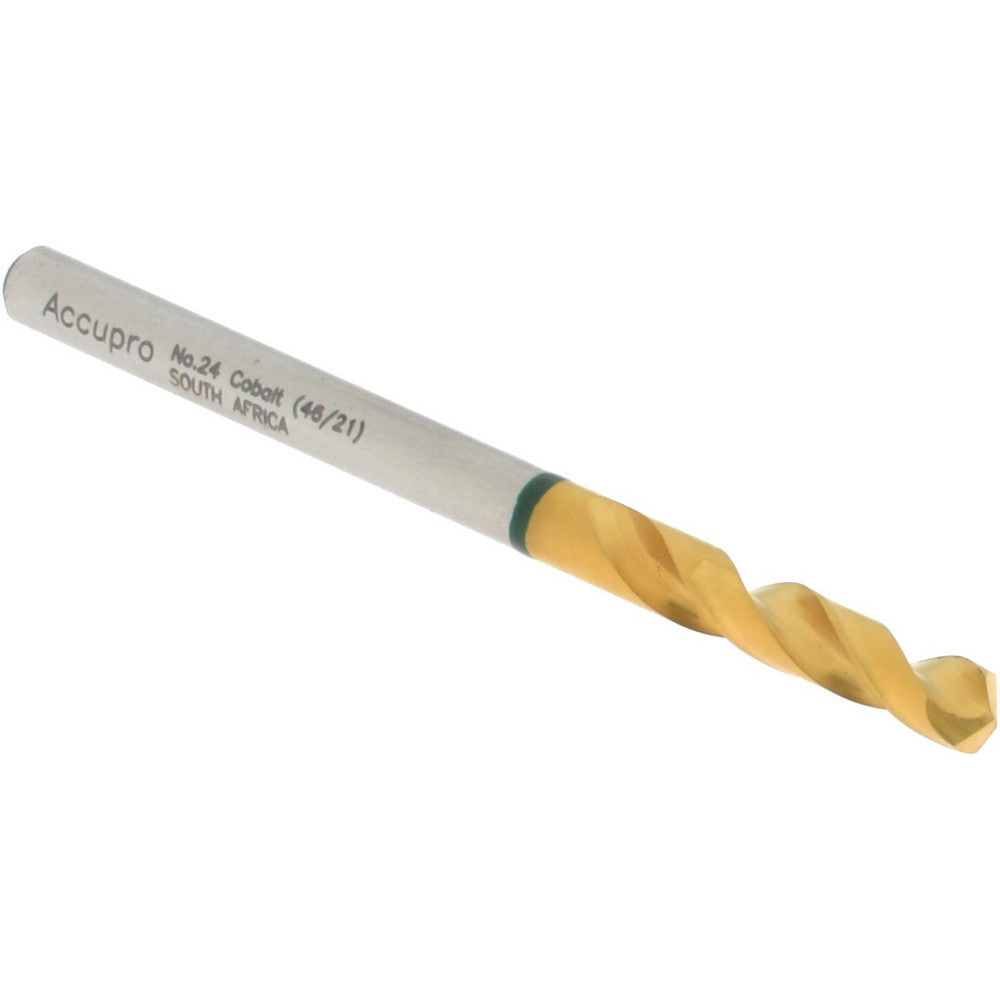 Accupro 1GB0386-AC Screw Machine Length Drill Bit 0.152" Dia, 130 &deg, Cobalt