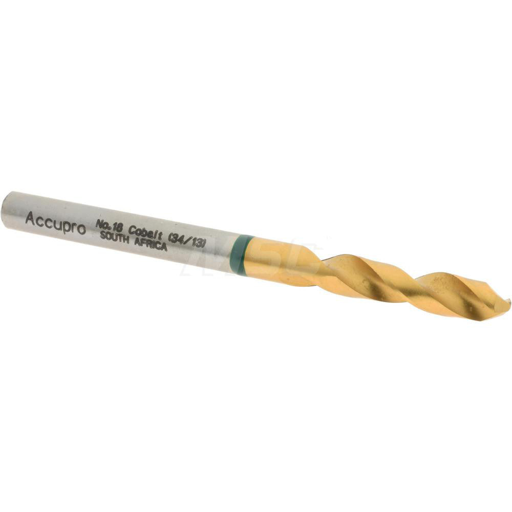 Accupro 1GB0431-AC Screw Machine Length Drill Bit 0.1695" Dia, 130 &deg, Cobalt
