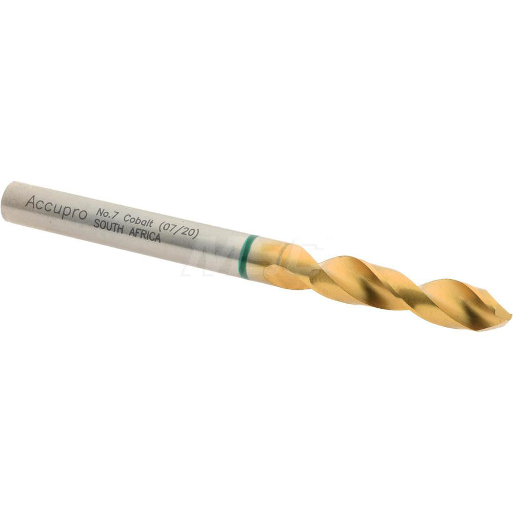 Accupro 1GB0511-AC Screw Machine Length Drill Bit 0.201" Dia, 130 &deg, Cobalt