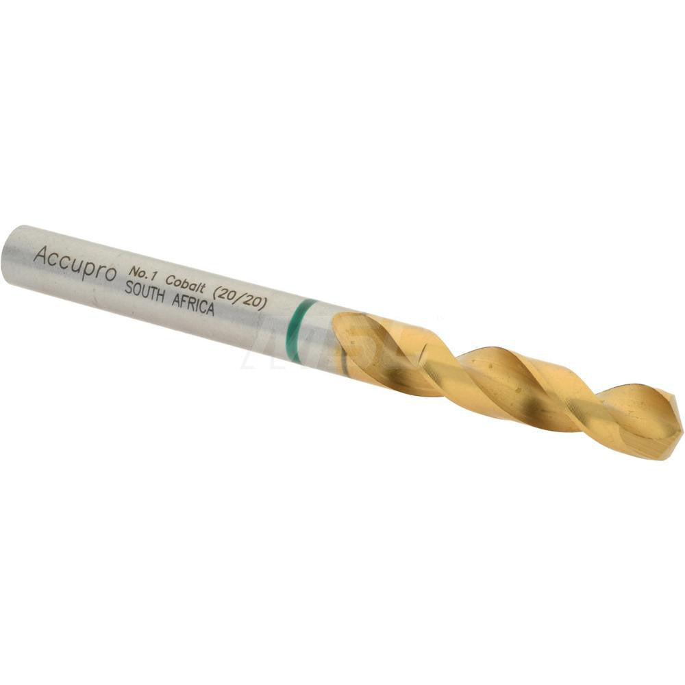 Accupro 1GB0579-AC Screw Machine Length Drill Bit 0.228" Dia, 130 &deg, Cobalt