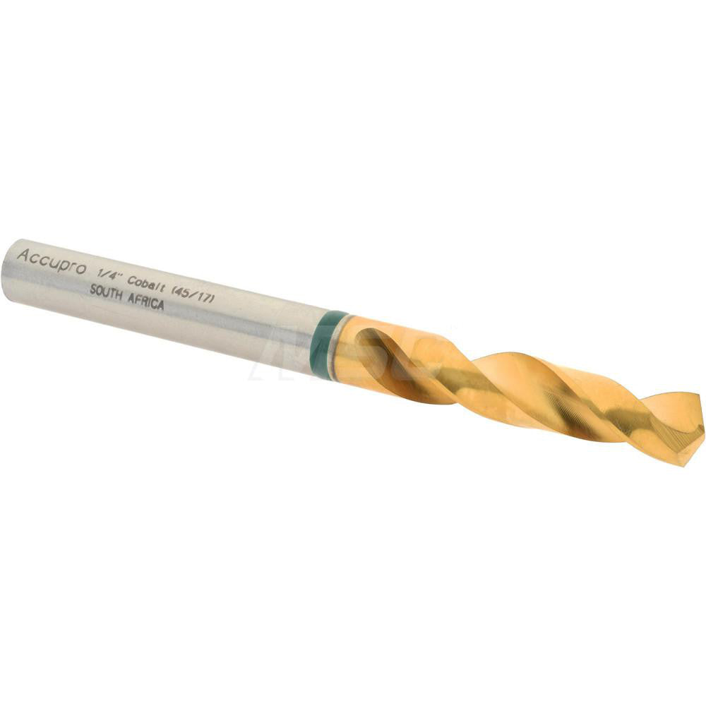 Accupro 1GB0634-AC Screw Machine Length Drill Bit 0.25" Dia, 130 &deg, Cobalt