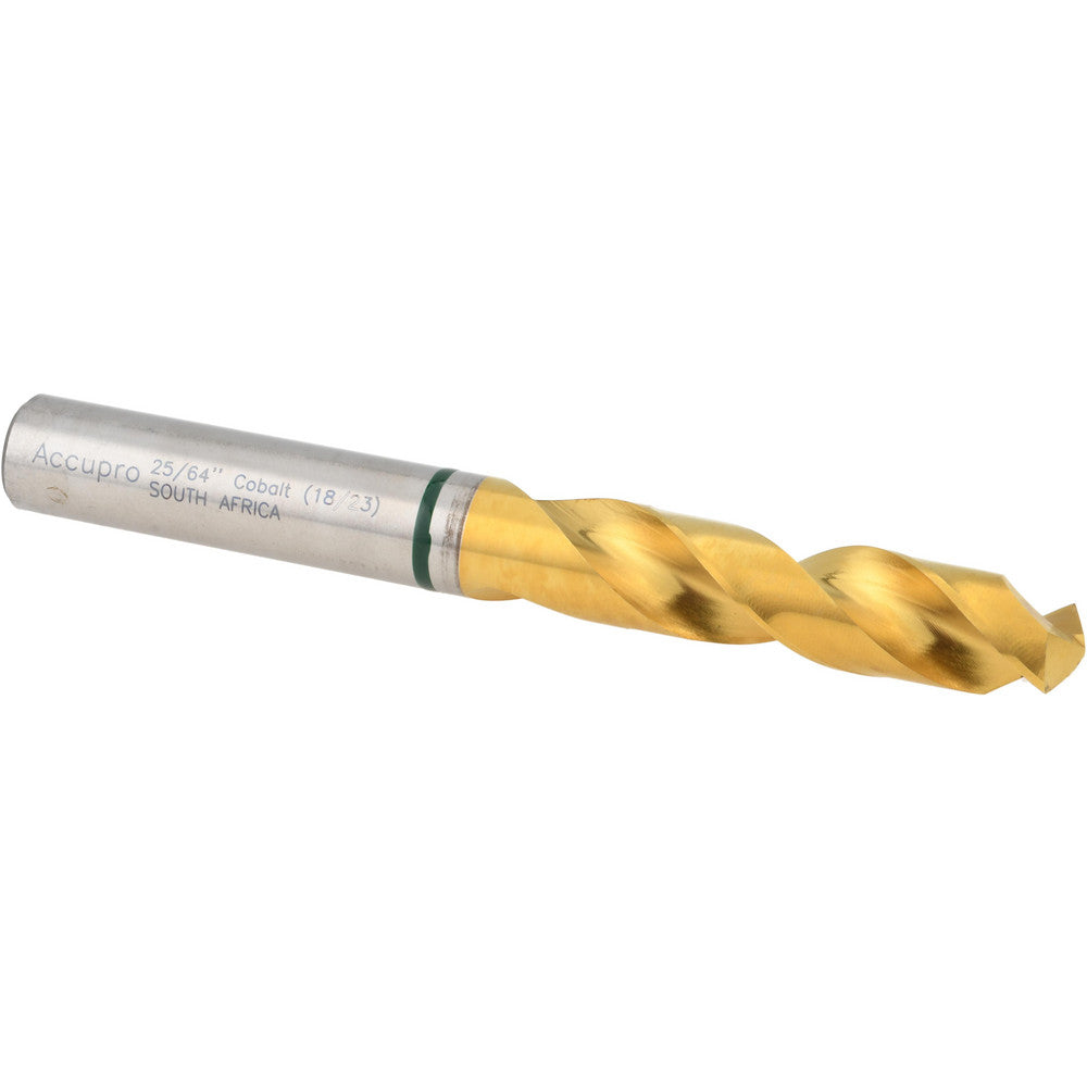 Accupro 1GB0992-AC Screw Machine Length Drill Bit 25/64" Dia, 130 deg Point, Cobalt