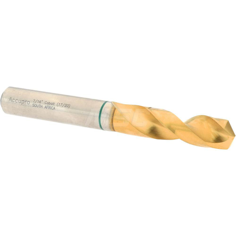 Accupro 1GB1111-AC Screw Machine Length Drill Bit 0.4375" Dia, 130 &deg, Cobalt