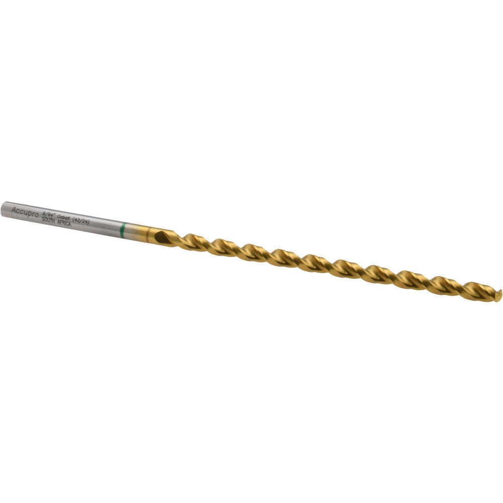 Accupro 1GL0357-AC Taper Length Drill Bit 9/64" Dia, 130 &deg Point, Vanadium High Speed Steel