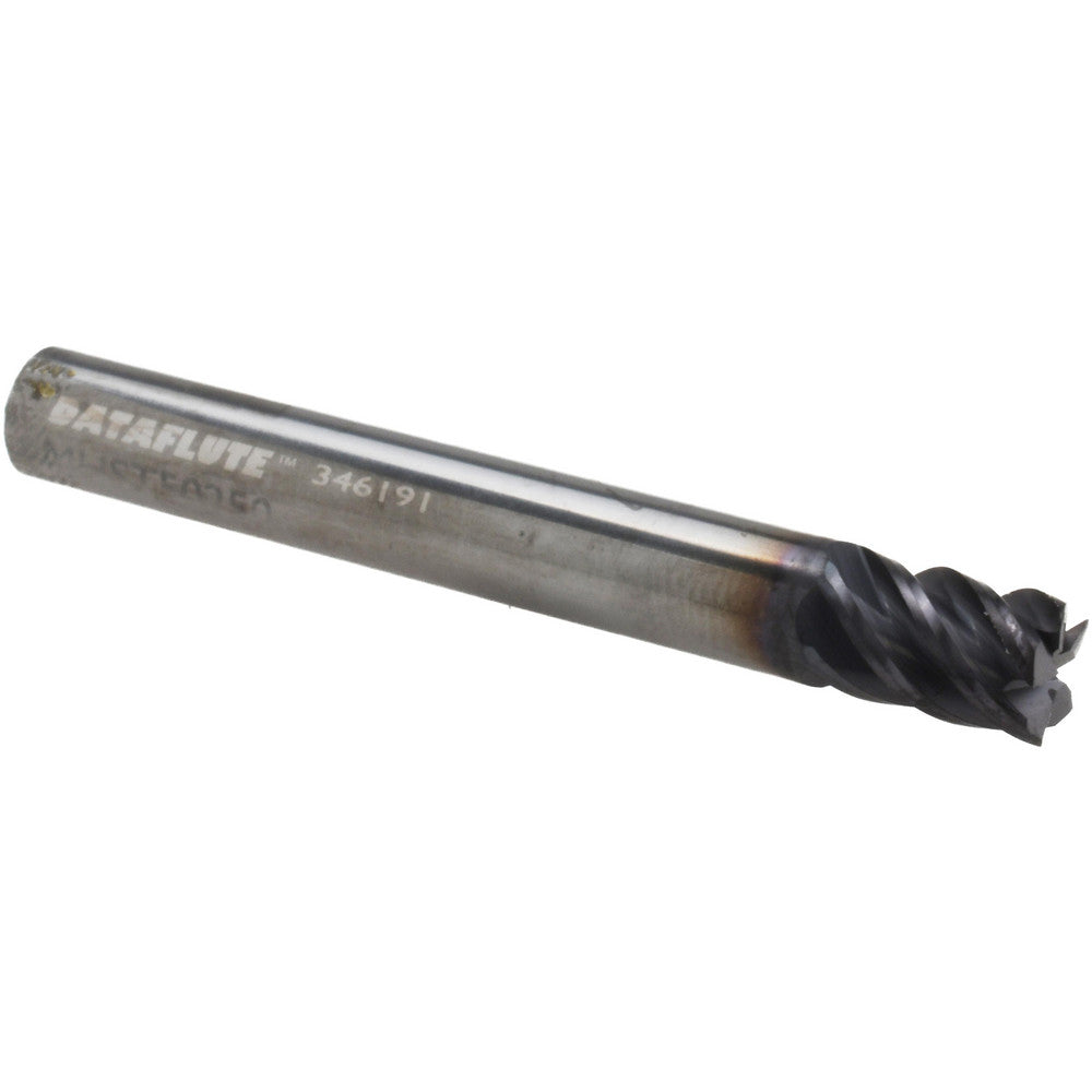 Data Flute Cnc 40283-85-D Square End Mill 1/4" Dia, 3/8" LOC, 5 Flute, Solid Carbide