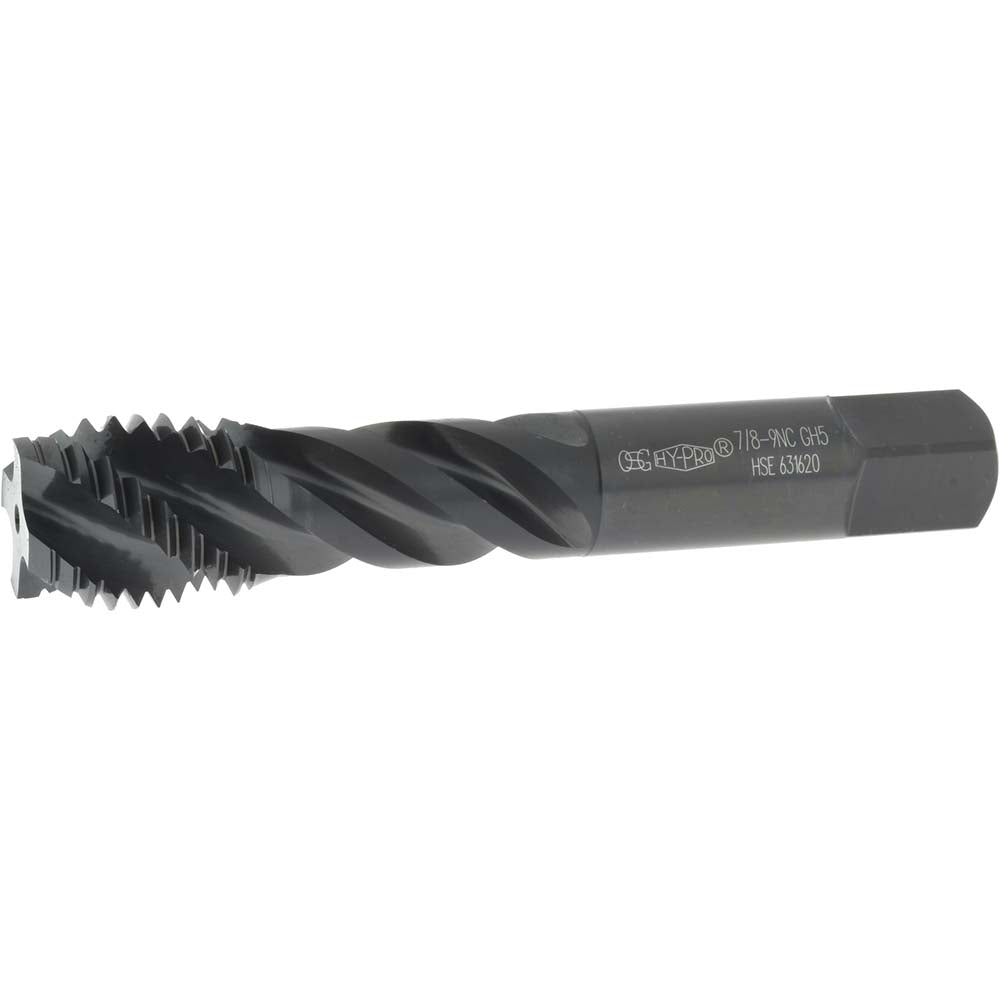 OSG 2944001 Spiral Flute Tap 7/8-9, UNC, 4 Flute, Modified Bottoming Chamfer, 3B Class of Fit, Vanadium High-Speed Steel, Oxide Finish