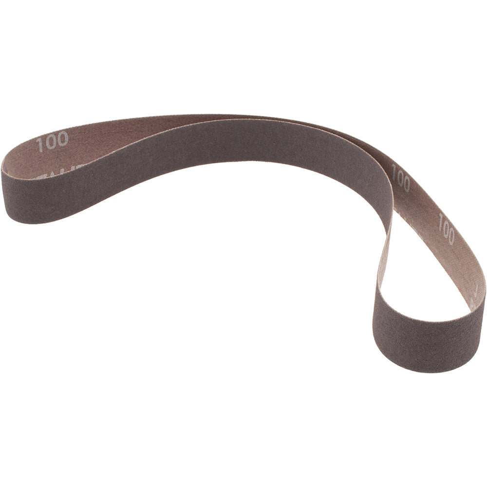 Norton 78072727578 Abrasive Belt 1" Wide, 30" Long, 100 Grit, Aluminum Oxide