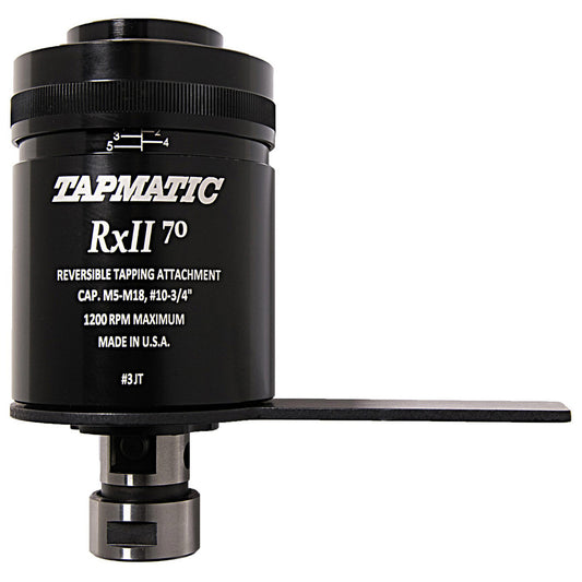 Tapmatic 11803 Model RX70, No. 10 Min Tap Capacity, 3/4 Inch-16 Max Mild Steel Tap Capacity, JT3 Mount Tapping Head