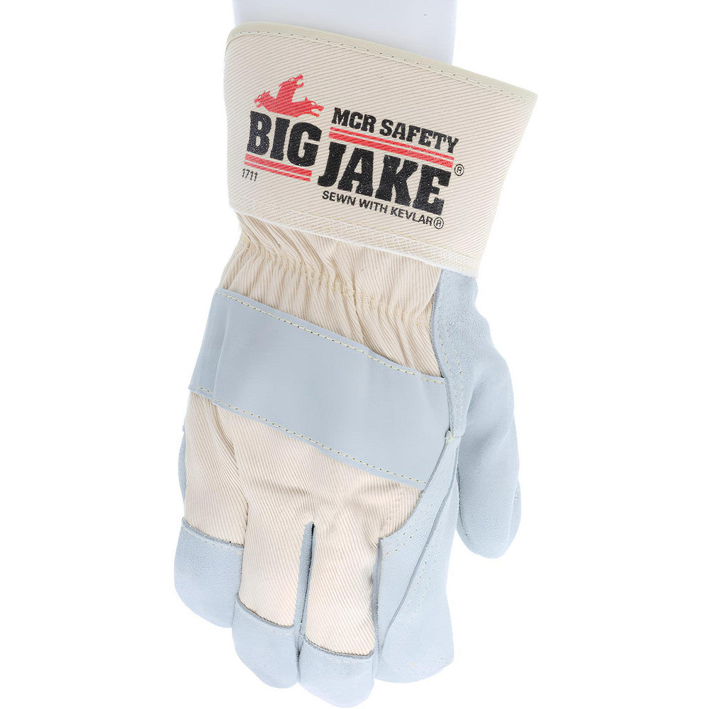 MCR Safety 1711 Work Gloves Big Jake® 1711, Size X-Large, Fleece Lined, Cowhide Leather, General Purpose