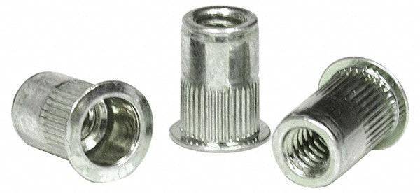 RivetKing 10C2IKFAP/P25 #10-24, 0.13 to 0.225" Grip, 19/64" Drill, Aluminum Standard Rivet Nut