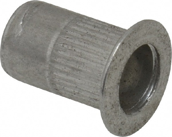 RivetKing 10F1IKFAP/P25 #10-32, 0.02 to 0.13" Grip, 19/64" Drill, Aluminum Standard Rivet Nut
