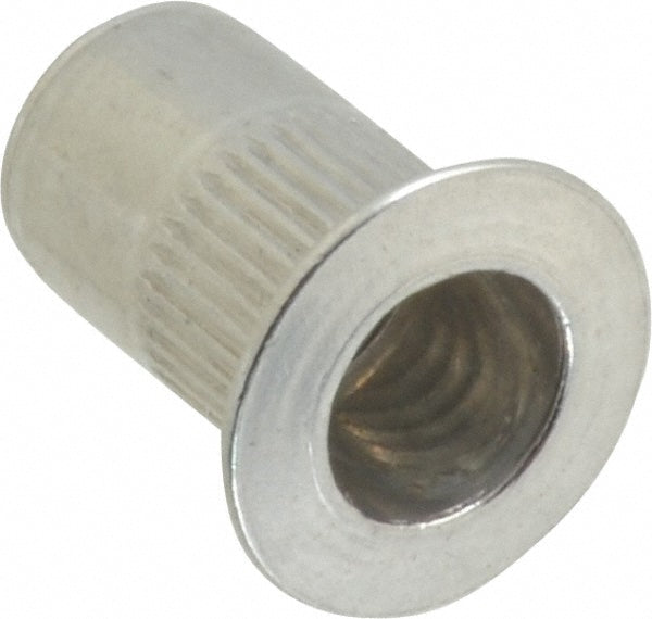 RivetKing 8C1IKFAP/P25 #8-32, 0.02 to 0.08" Grip, 17/64" Drill, Aluminum Standard Rivet Nut