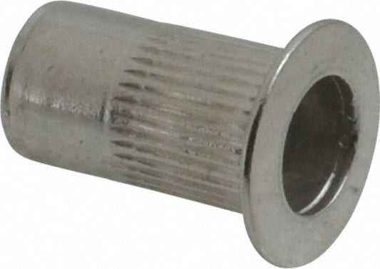 RivetKing 8C2IKFAP/P25 #8-32, 0.08 to 0.13" Grip, 17/64" Drill, Aluminum Standard Rivet Nut