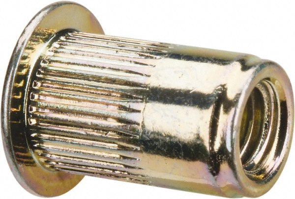 RivetKing 10F1IKFSY/P25 #10-32, 0.02 to 0.13" Grip, Steel Standard Rivet Nut