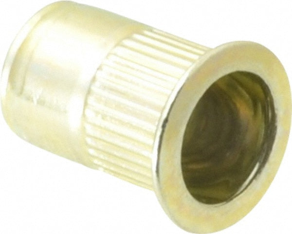 RivetKing 25C1IKFSY/P25 1/4-20, 0.027 to 0.165" Grip, Steel Standard Rivet Nut