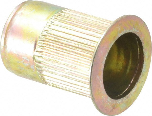 RivetKing 37C2IKFSY/P25 3/8-16, 0.15 to 0.312" Grip, Steel Standard Rivet Nut