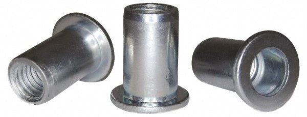 RivetKing 25C3IRLSZ/P100 1/4-20, 0.14 to 0.2" Grip, Steel Standard Rivet Nut