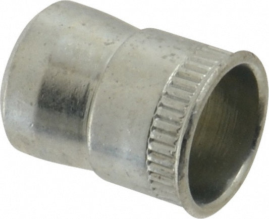 RivetKing 25C1ISRSZ/P50 1/4-20 UNC, Zinc-Plated, Steel Knurled Rivet Nut Inserts