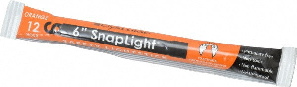 Cyalume 9-08005 SnapLight with Hook & Hole Orange, 6" OAL, 12 hr, Snap & Shake, 10 Pc