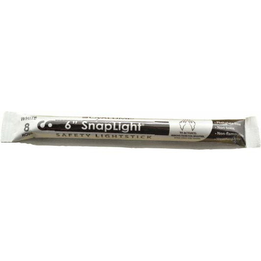 Cyalume 9-08006 SnapLight with Hook & Hole White, 6" OAL, 8 hr, Snap & Shake, 10 Pc