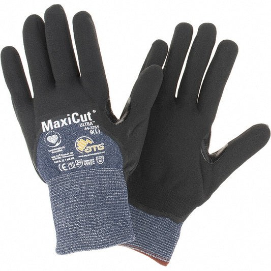ATG 44-3755/L Cut, Puncture & Abrasion-Resistant Gloves ATG 44-3755, Size Large, ANSI Cut A3, ANSI Puncture 2, Nitrile, Engineered Yarn