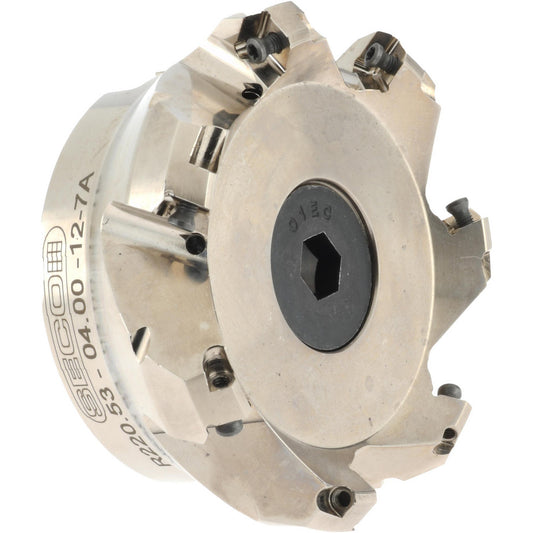 Seco 02422146 3.94" Cut Diam, 1-1/2" Arbor Hole, 0.236" Max Depth of Cut, 45&deg Indexable Chamfer & Angle Face Mill