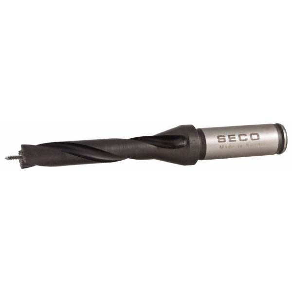 Seco 02445840 Replaceable-Tip Drill 16 to 16.99 mm Dia, 3.15" Max Depth, 5/8" Weldon Flat Shank