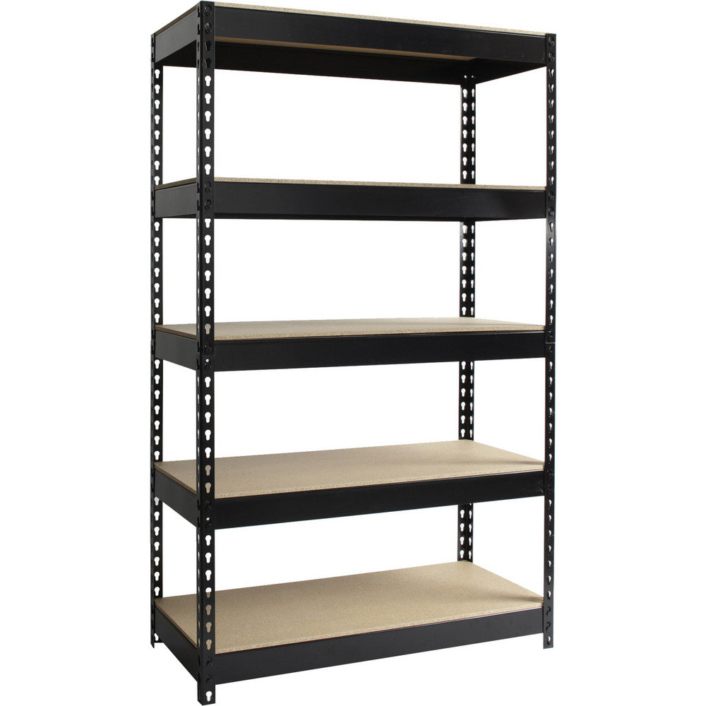 Iron Horse 17126 Adjustable Steel Shelving 36" Wide, 16" Deep, 60" High, Black