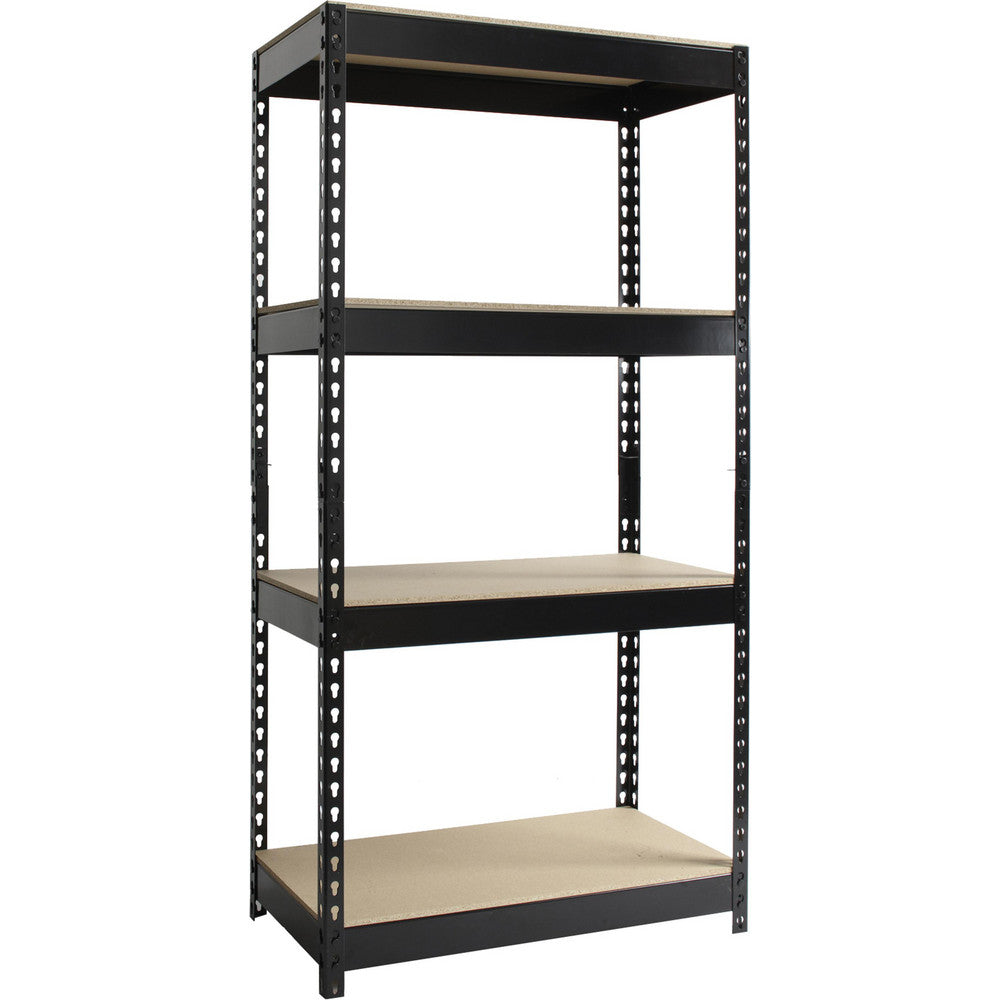 Iron Horse 17125 Adjustable Steel Shelving 30" Wide, 16" Deep, 60" High, Black