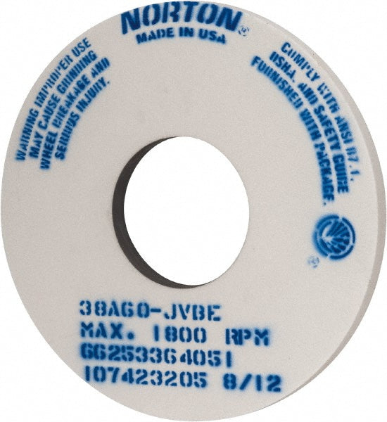 Norton 66253364051 Surface Grinding Wheel 14" Dia, 1" Thick, 5" Hole, 60 Grit, J Hardness