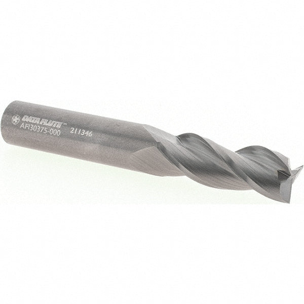 Data Flute Cnc 32332-00-D Square End Mill 3/8" Dia, 1" LOC, 3 Flute, Solid Carbide
